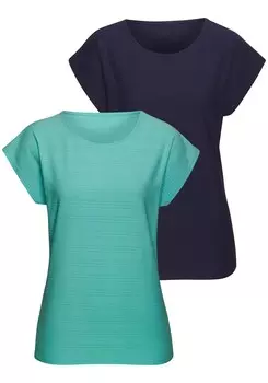 Рубашка VIVANCE, цвет Navy/Turquoise