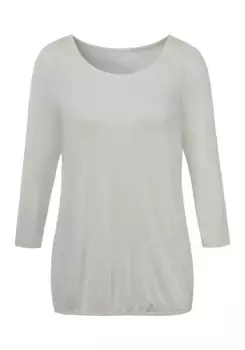 Рубашка Vivance с рукавом 3/4 и эластичным низом, кремовый