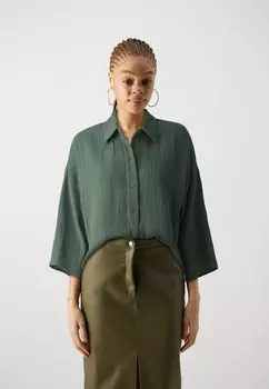 Рубашка VMNATALI CROP SHIRT Vero Moda, зеленый