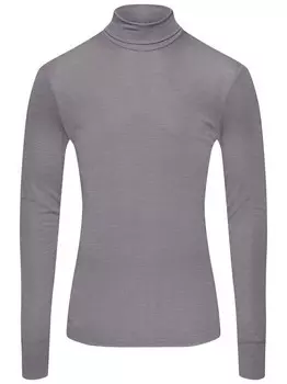 Рубашка-Водолазка из шерсти и шелка Hanro, серый