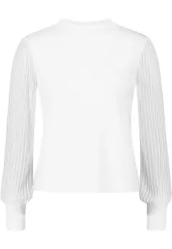 Рубашка-Водолазка с прозрачными рукавами Zero, белый