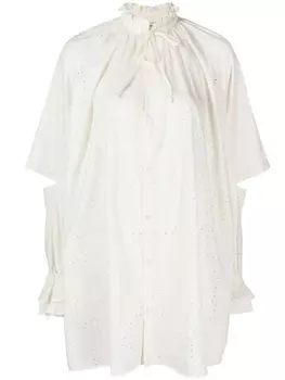 Рубашка Void Filler с английской вышивкой Henrik Vibskov, бежевый