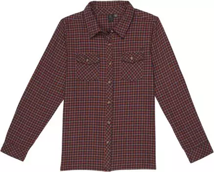 Рубашка Volcom Getting Rad Plaid Long Sleeve, цвет Midnight Blue