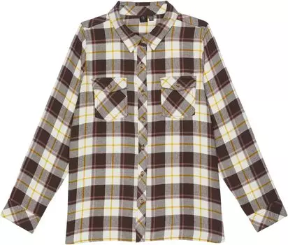 Рубашка Volcom Getting Rad Plaid Long Sleeve, цвет Espresso