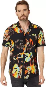 Рубашка Volcom Paradise Bound Short Sleeve Woven, черный
