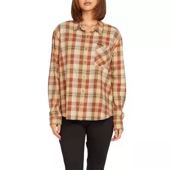 Рубашка Volcom Plaid To Meet U, цвет Dark Clay