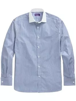 Рубашка в бенгальскую полоску Ralph Lauren Purple Label, синий