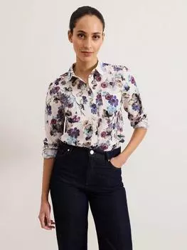 Рубашка в цветочек maddelena Phase Eight, разноцветный
