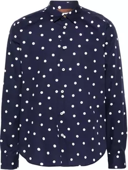 Рубашка в горох Paul Smith, синий