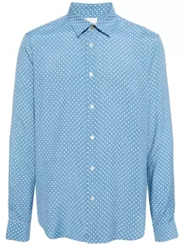 Рубашка в горох Paul Smith, синий