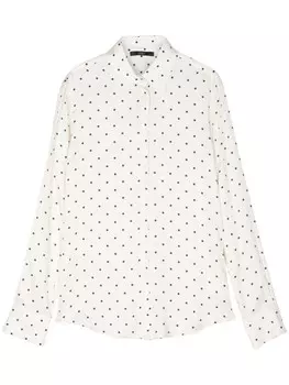 Рубашка в горох Seventy, нейтральный цвет