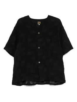 Рубашка в горошек Needles, черный