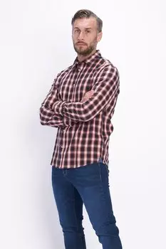 Рубашка в хлопковую клетку Lee Cooper, красный