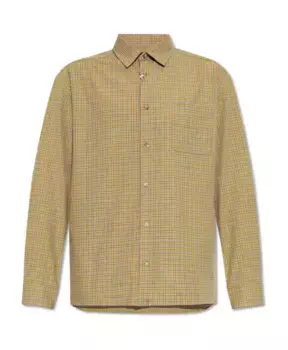Рубашка в клетку A.P.C., бежевый