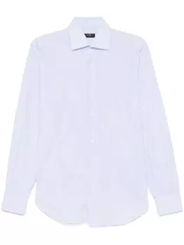 Рубашка в клетку Barba, синий