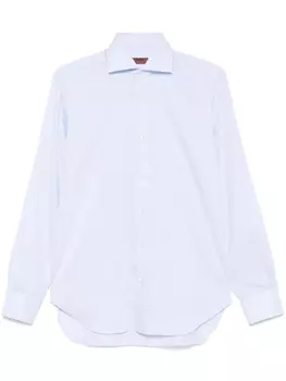 Рубашка в клетку Barba, синий