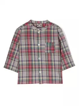 Рубашка в клетку Bonton, зеленый