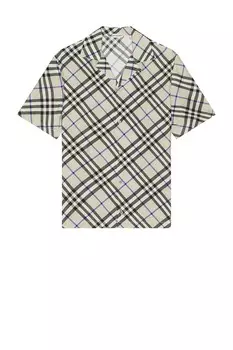 Рубашка в клетку Burberry, цвет Lichen