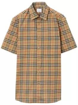 Рубашка в клетку BURBERRY, нейтральный