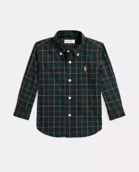 Рубашка в клетку для мальчика из хлопка Polo Ralph Lauren, мультиколор