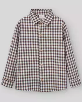 Рубашка в клетку для мальчика PAZ Rodrguez, цвет Natural