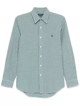 Рубашка в клетку гингем Polo Ralph Lauren, зеленый