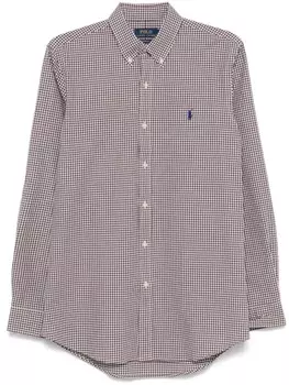 Рубашка в клетку гингем Polo Ralph Lauren, коричневый