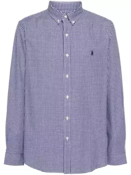 Рубашка в клетку гингем POLO RALPH LAUREN, синий