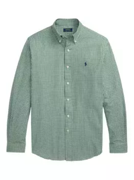Рубашка в клетку гингем POLO RALPH LAUREN, зеленый