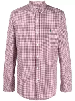 Рубашка в клетку гингем POLO RALPH LAUREN, красный