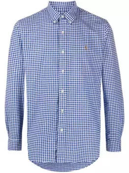 Рубашка в клетку гингем POLO RALPH LAUREN, синий