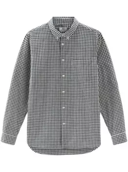 Рубашка в клетку гингем WOOLRICH, синий