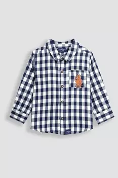 Рубашка в клетку Gruffalo Jojo Maman Bb, синий