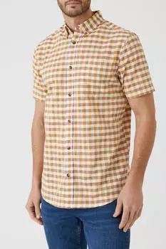 Рубашка в клетку Haze Debenhams, желтый