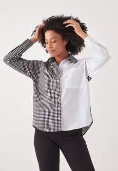 Рубашка в клетку Herita, черный