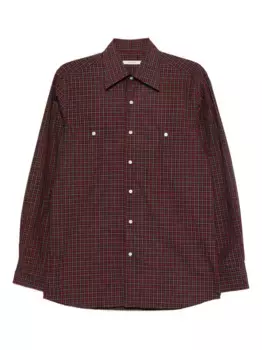 Рубашка в клетку Husbands, красный