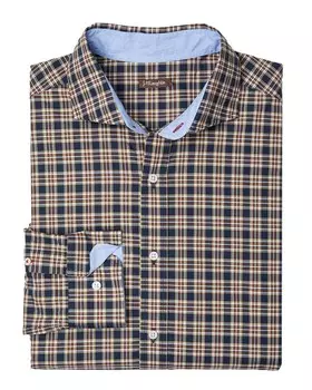 Рубашка в клетку J.McLaughlin Drummond, белый