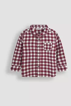 Рубашка в клетку Jojo Maman Bb, бургундия