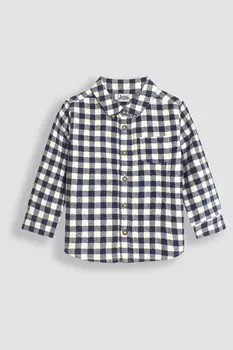 Рубашка в клетку Jojo Maman Bb, синий