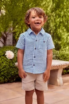 Рубашка в клетку JoJo Maman bb виши Jojo Maman Bb, синий