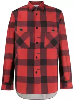 Рубашка в клетку Junya Watanabe MAN, красный