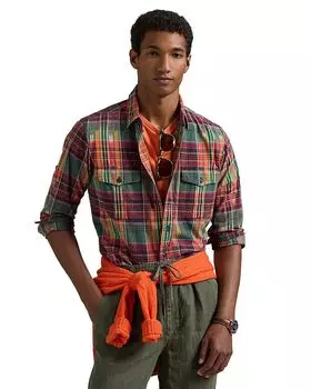 Рубашка в клетку классического кроя Polo Ralph Lauren, мультиколор