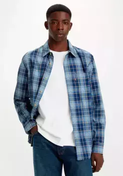 Рубашка в клетку Levi's "SUNSET 1 POCKET STAND", с нагрудным карманом, цвет Emmett Plaid Bright