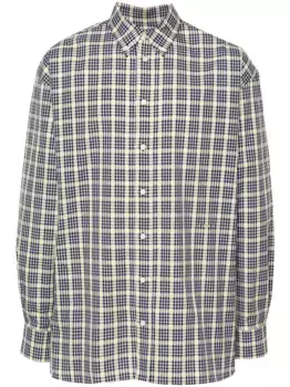 Рубашка в клетку Marni, черный