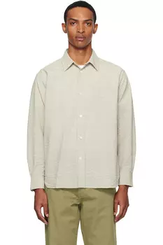 Рубашка в клетку оверсайз Norse Projects, коричневый