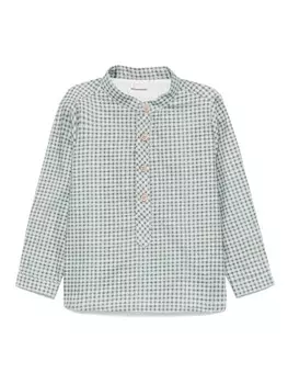 Рубашка в клетку Paz Rodriguez, зеленый