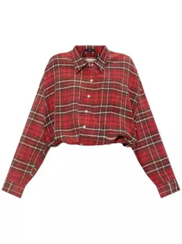 Рубашка в клетку R13, красный