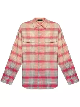 Рубашка в клетку R13, розовый