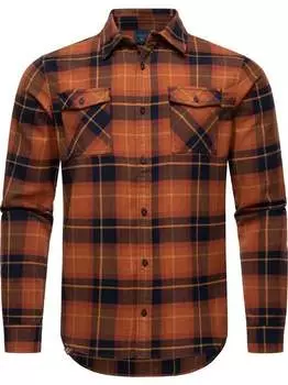 Рубашка в клетку Ragwear, оранжевый