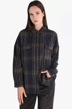 Рубашка в клетку с длинными рукавами Colin'S, синий